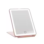 Mirroir LED Pliabe & Tactile| Lumière réglabe & rechargeable